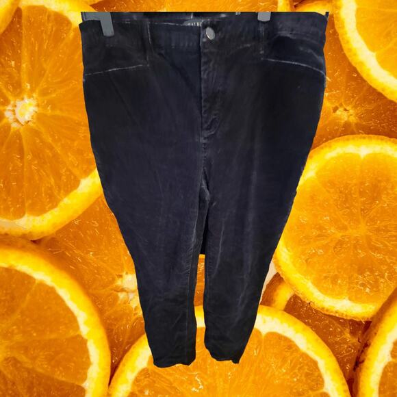 Talbots Simply Flattering 5 Pocket Black Corduroy Straight Leg Pants SIze 12 - Picture 2 of 5